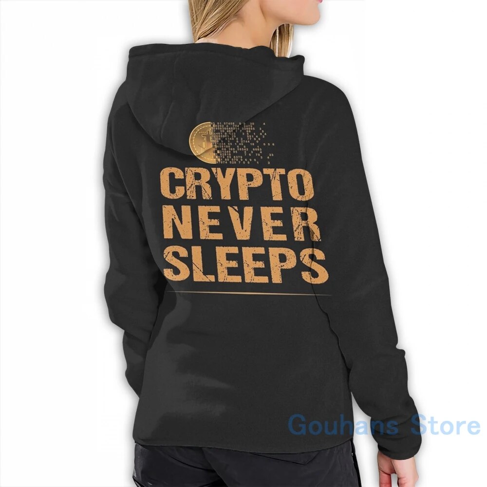 Crypto Never Sleeps Unisex Hoodie