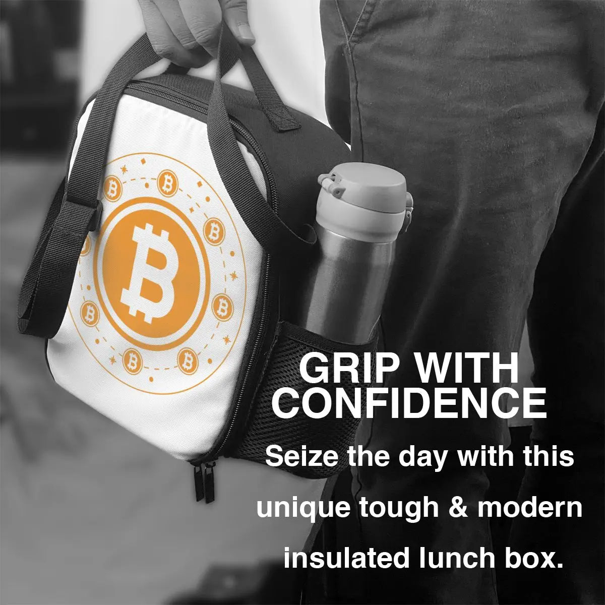 Crypto Bitcoin Lunch Tote Bag