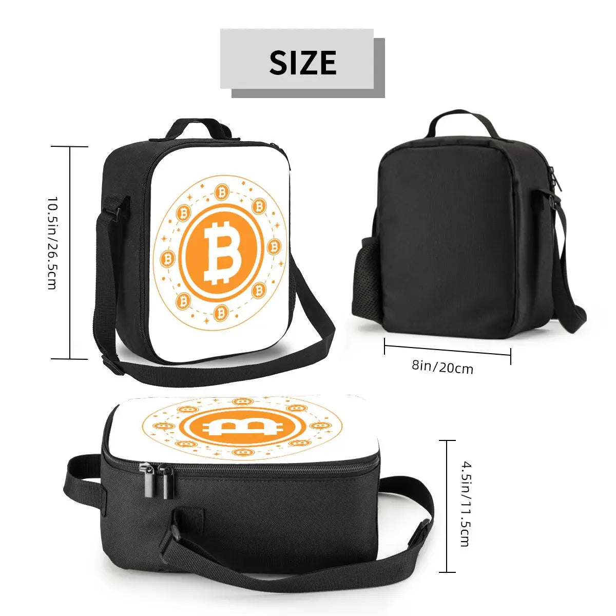 Crypto Bitcoin Lunch Tote Bag